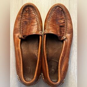 Men’s Sperry Top-Sider woven leather slip-on loafer Size 10.5